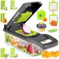 16 IN1 Mandoline Slicer Veggie Food Chopper Vegetable Cutter Tomato Carrot Grater Cheese French Onion Shredders Kitchen Tool