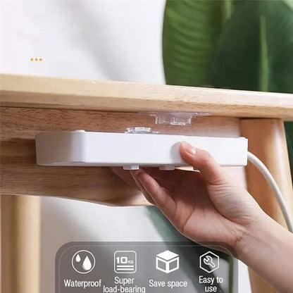 Pack Of 10 Double Sided Patch Hook Buckle Transparent Adhesive Wall Hooks