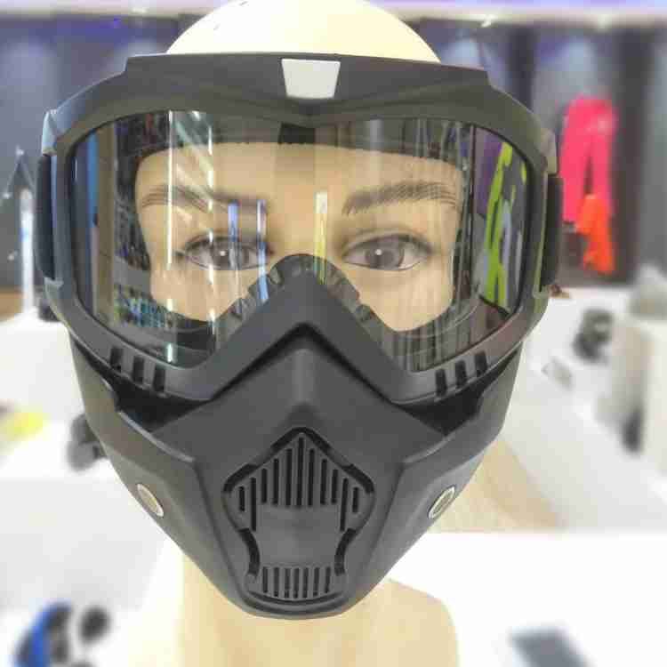 2 In 1 Motorcycle Bike Detachable Helmet Goggles Mask