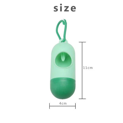 Portable Diaper Bag Dispenser with 2 Refill Rolls Travel Baby Poop Bag Holder