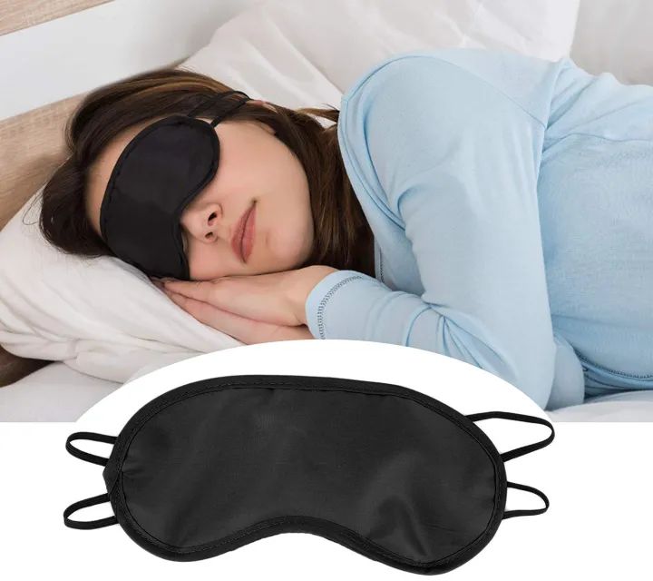 Sleeping Nap Eye Mask Eye Shade Cover Travel Office Sleeping Rest Aid Cover Blindfold Eye Patch Eyeshade Eye Mask Black