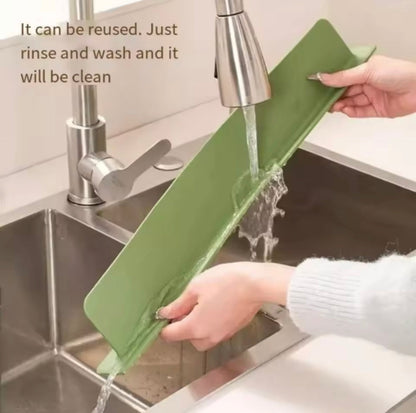 Kitchen Sink Water Splash Guard Silicone Sink Anti Splash Baffle