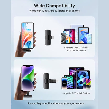 K9 Double Mic Plus 3 Connectors (iPhone Plus Type C Plus Android)