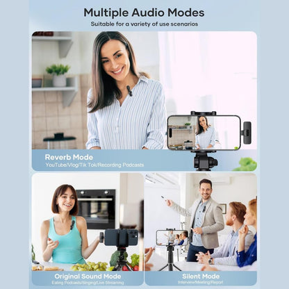 K9 Double Mic Plus 3 Connectors (iPhone Plus Type C Plus Android)