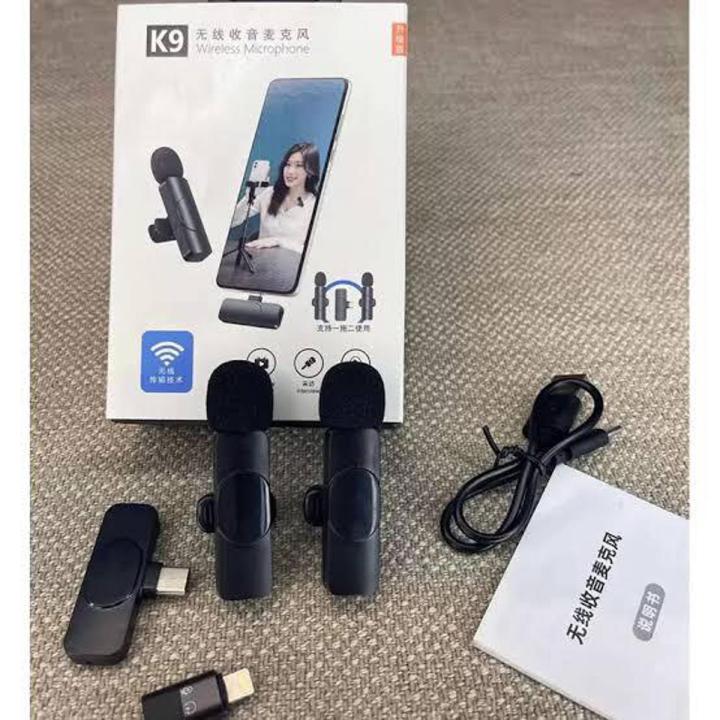 K9 Double Mic Plus 3 Connectors (iPhone Plus Type C Plus Android)