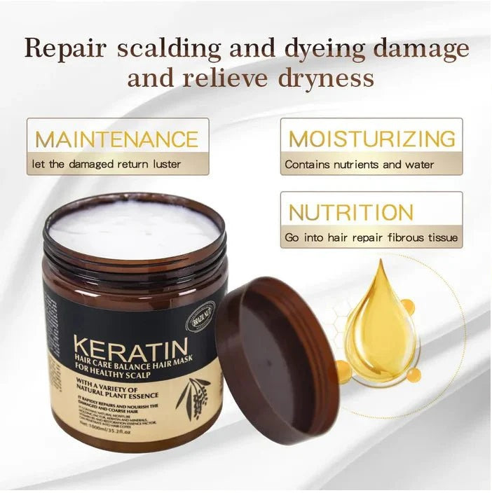 Keratin Hair Care Balance Hair Mask & Hair Treatment – (500ml) Sold by: Armall