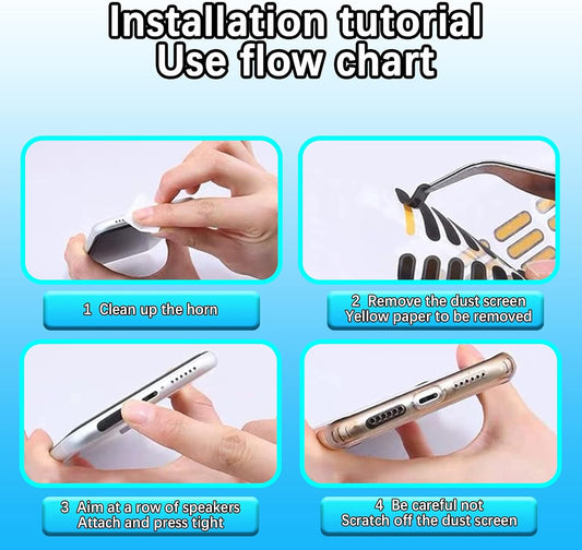 10 PCs Mobile Dust Sticker Protect Mobile Phone Dustproof Net Stickers Speaker Mesh Anti Dust Proof Universal