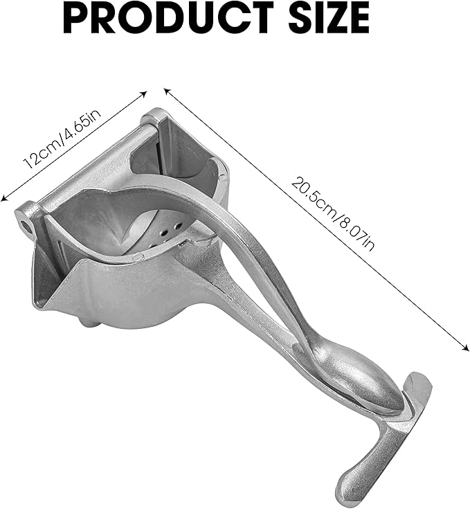 small size Manual Fruit Juicer Alloy Fruit Press, Lemon Squeezer Home and Multipurpose Usage