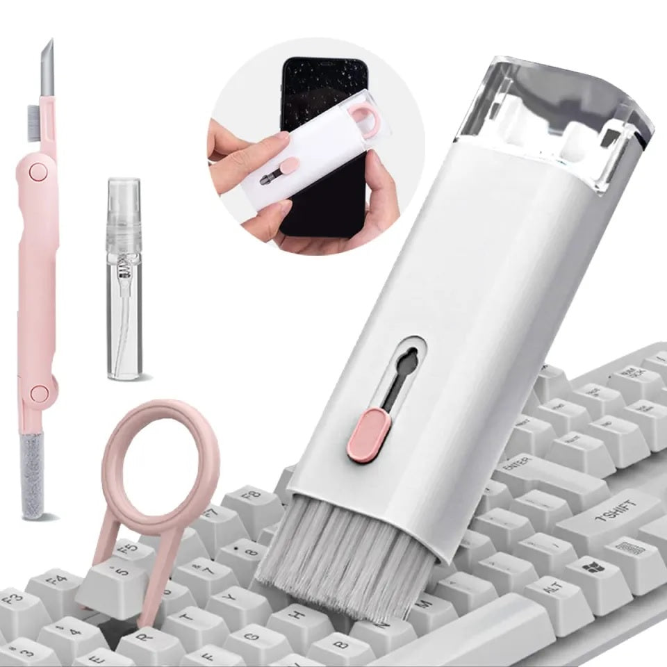 7 In 1 Computer Keyboard Cleaner Brush Kit Earphone Cleaning Pen For Headset Keyboard Cleaning Tools Cleaner Keycap Puller
