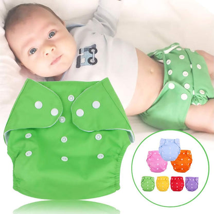 Button Diaper Adjustable Each Washable Cloth Diaper
