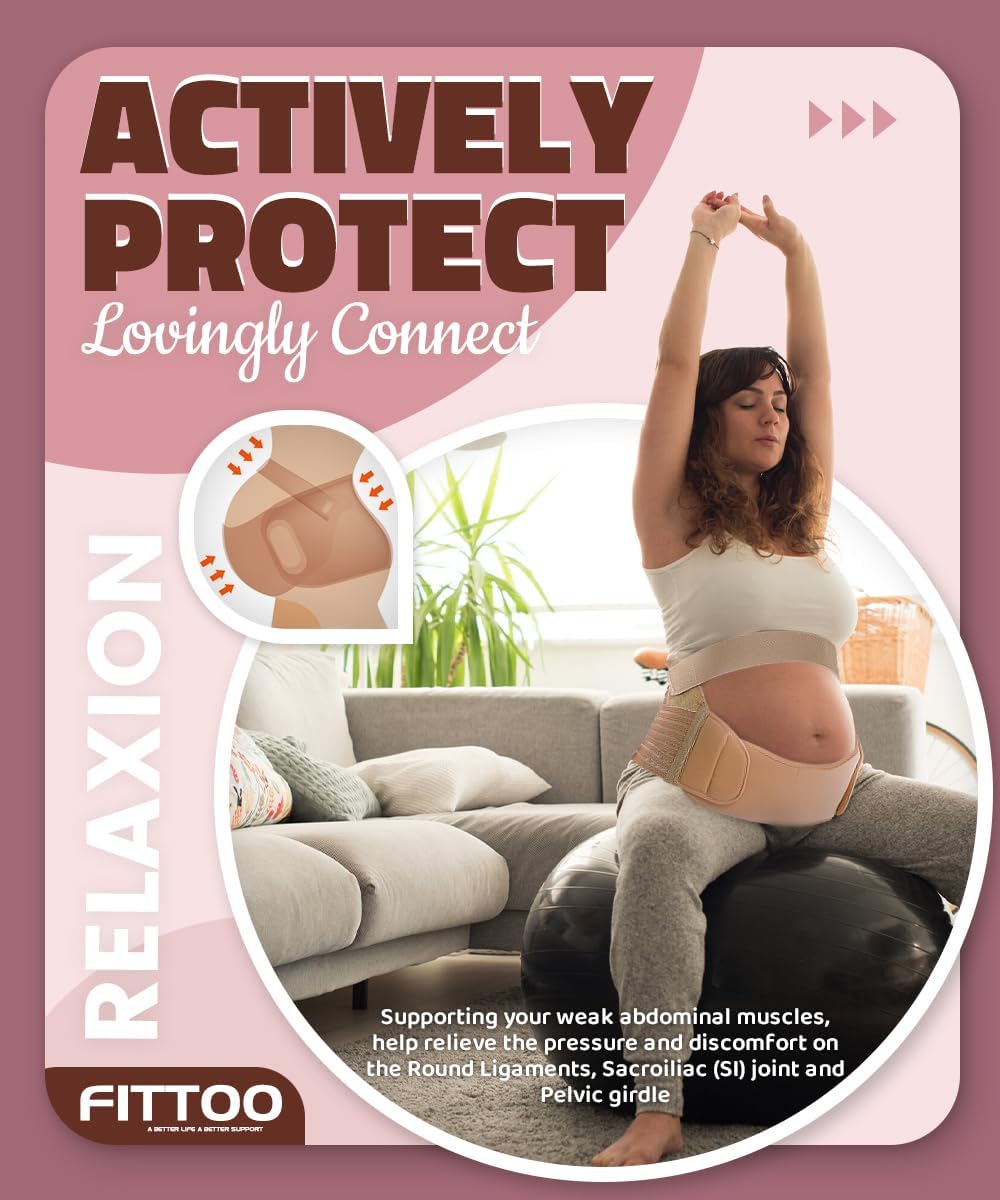 Women Pregnancy Support Belt Pregnancy Belt Support Brace Abdominal Binder Waist Support