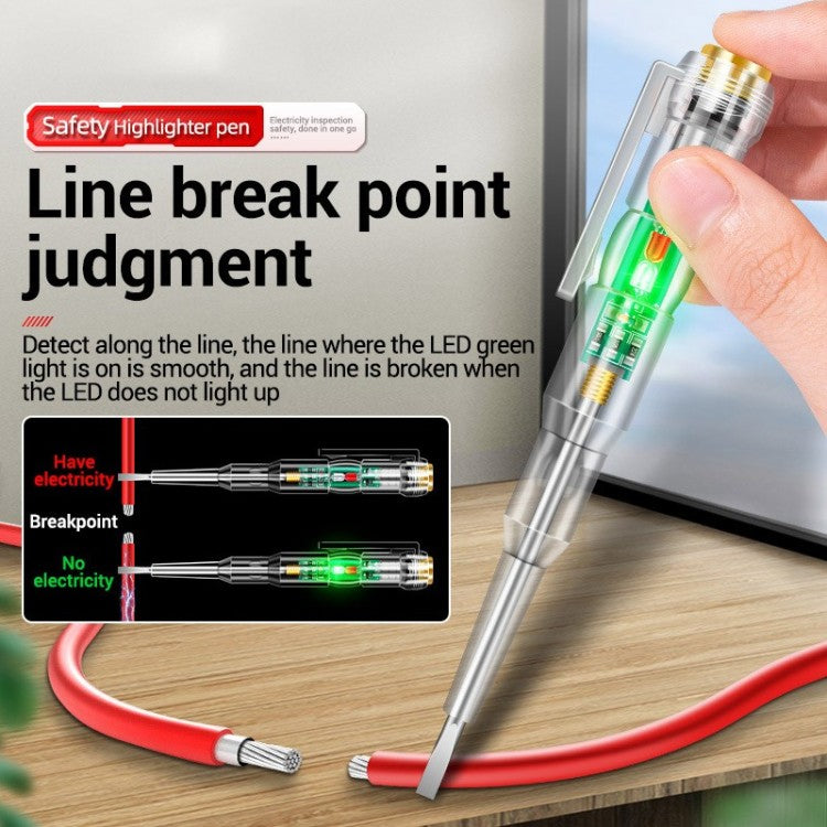 Tester Highlight LED Test Pen Intelligent Induction Power Voltage Detector Pen Voltmeter 24 250V Circuit Tester