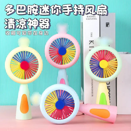Rechargeable & Portable LED Lighting Mini Fan Electric Portable Mini Desk Fan