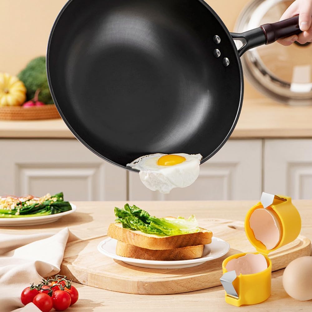 Portable Egg Opener Handheld Cracking Egg Opening Tool for Kitchen Cooking Baking Accessories Reusable Eggshell Separator