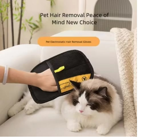 Reusable Pet Hair Removal Glove for Cats & Dogs