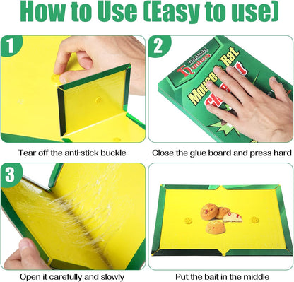 Sticky Mouse Board Efficient Strong Big Rat Paste Household Mousetrap Rat Poison Rat Glue Boards Clip
