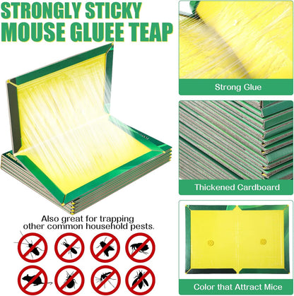 Sticky Mouse Board Efficient Strong Big Rat Paste Household Mousetrap Rat Poison Rat Glue Boards Clip