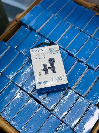 Boya Single MIC with Wind Muff Cover. (TypeC + iPhone)