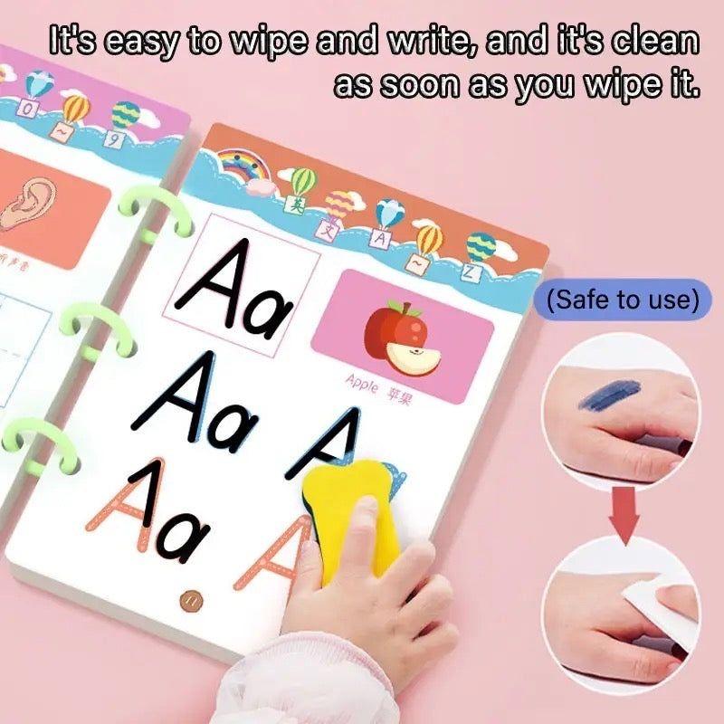 Kids Educational Learning Tracing Book Stroke Line Dot To Dot Magical 64 Pages