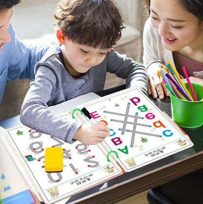 Kids Educational Learning Tracing Book Stroke Line Dot To Dot Magical 64 Pages
