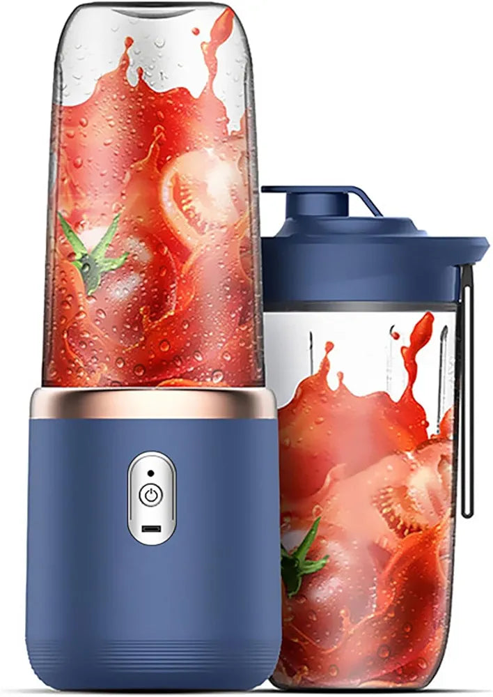 Hexa Blade Juicer Rechargeable Mini Automatic Electric Juicer 2in1