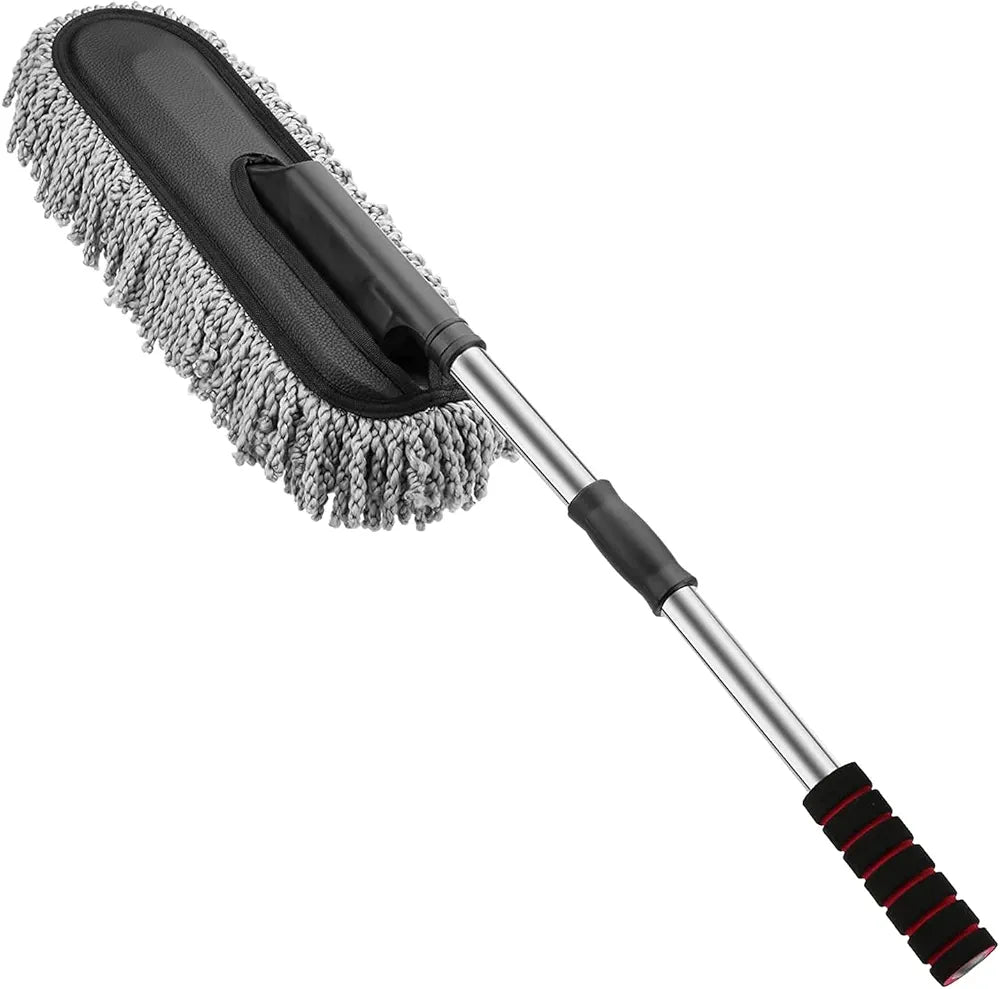 Telescopic Microfiber Car Duster with Long Handle