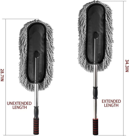 Telescopic Microfiber Car Duster with Long Handle