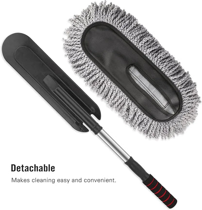 Telescopic Microfiber Car Duster with Long Handle