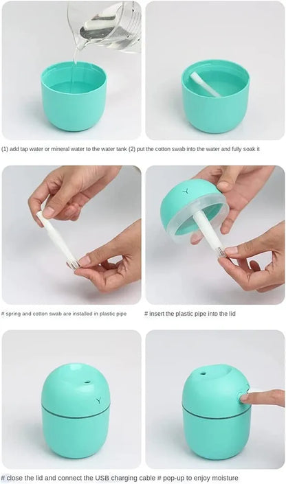 Air Humidifier Usb Small Mini Portable Cool Mist Diff-user