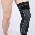 Strapped Knee Pads, Knitted Extended Knee Braces and Leg Pads, Knee Sleeve for Basketball Cycling Running, Sports Knee Supports