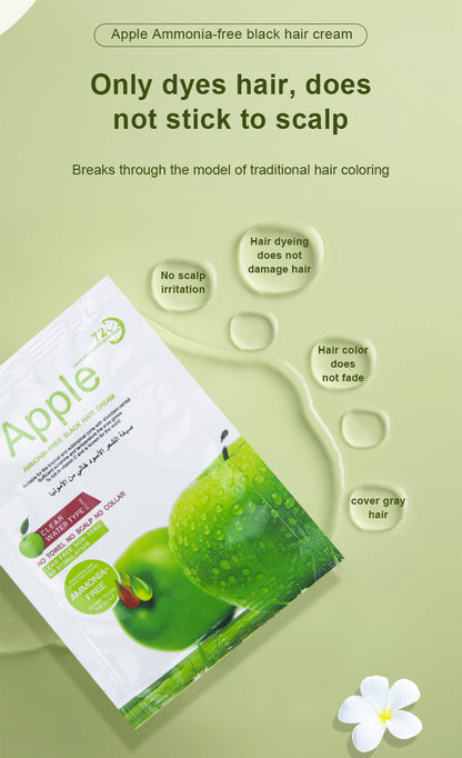 10 Pcs Box Hair Color Shampoo 30ml in Bags High Quality Home Use Fast Ammonia Free Black Hair Dye Cream No Damage to the Hair