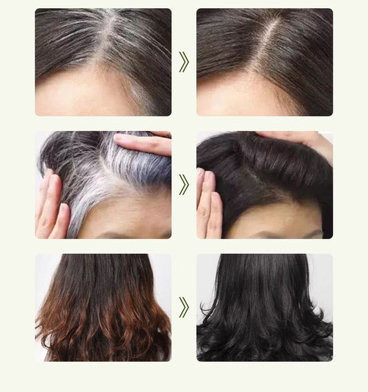 10 Pcs Box Hair Color Shampoo 30ml in Bags High Quality Home Use Fast Ammonia Free Black Hair Dye Cream No Damage to the Hair