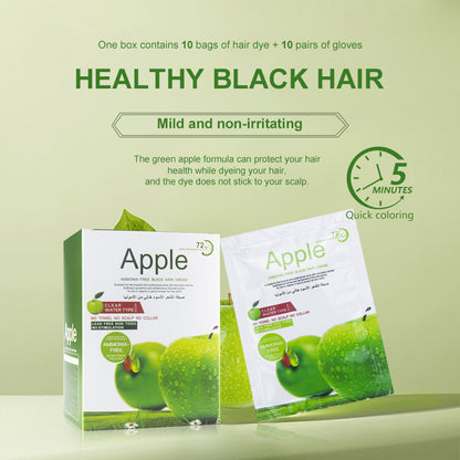 10 Pcs Box Hair Color Shampoo 30ml in Bags High Quality Home Use Fast Ammonia Free Black Hair Dye Cream No Damage to the Hair