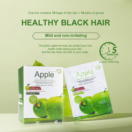 10 Pcs Box Hair Color Shampoo 30ml in Bags High Quality Home Use Fast Ammonia Free Black Hair Dye Cream No Damage to the Hair