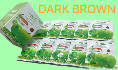 Dark Brown 10 Pcs Box Hair Color Shampoo 30ml in Bags High Quality Home Use Fast Ammonia Free Dark Brown Hair Dye Cream No Damage to the Hair