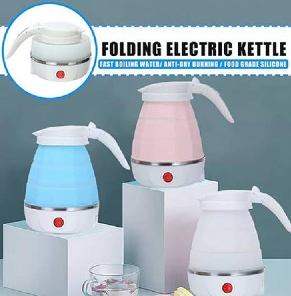 Foldable Kettle Coffee Pot Tea Kettle 1L Electric Space-saving ABS Camping Home Travel Outdoor Heating Hot Water Cup
