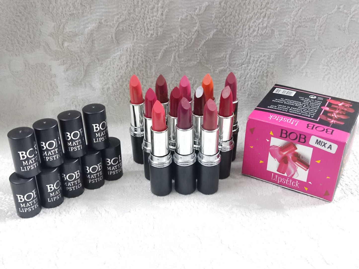 Pack Of 12 BOB Matte Lipstick Setting A