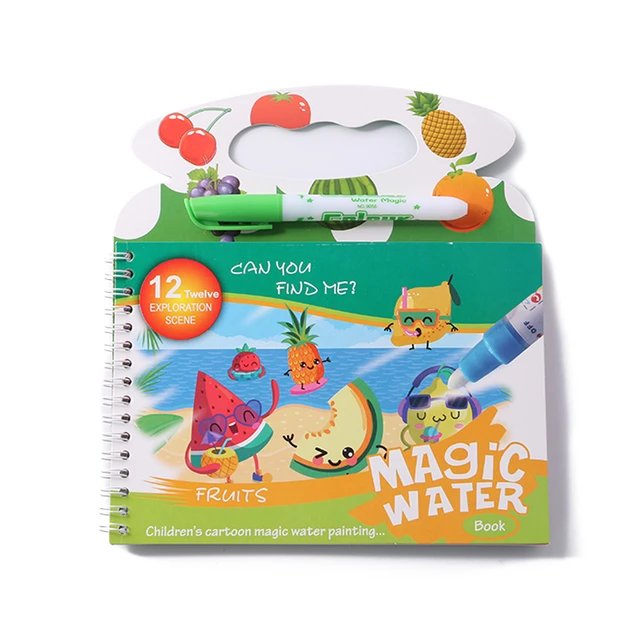 Water Paint Book Reusable Drawing | New Magic Book