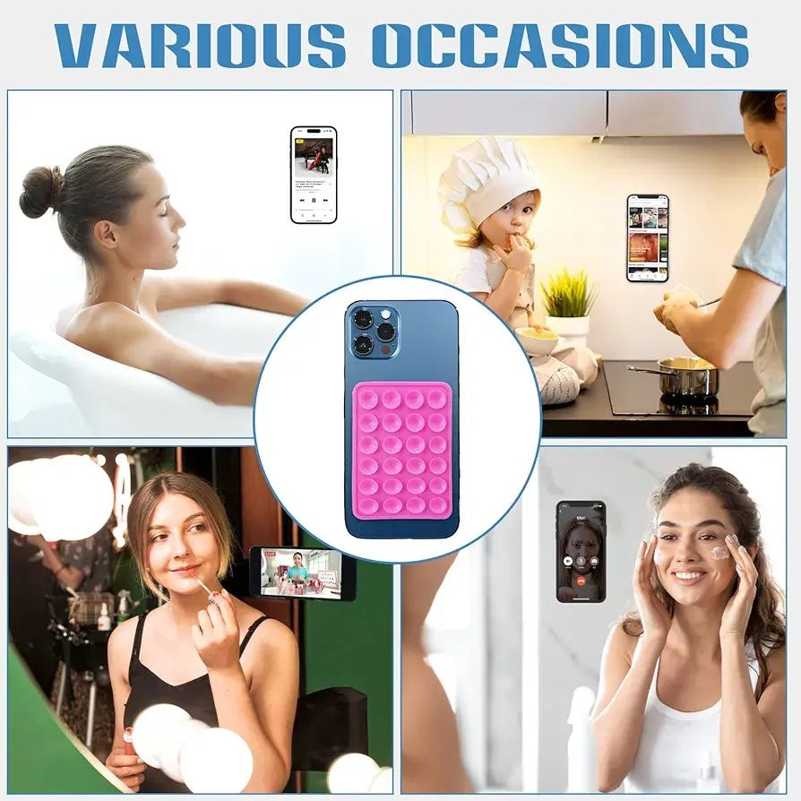 Silicone Suction Pad Phone Holder Self Adhesive Rubber Sucker Holder For VR Mobile Accessories