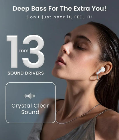 A9 Pro High Quality Sound, ENC Noise Reduction Wireless AirPods With Smart Touch Screen Control