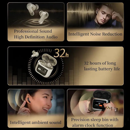 A9 Pro High Quality Sound, ENC Noise Reduction Wireless AirPods With Smart Touch Screen Control