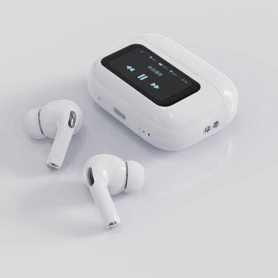 A9 Pro High Quality Sound, ENC Noise Reduction Wireless AirPods With Smart Touch Screen Control