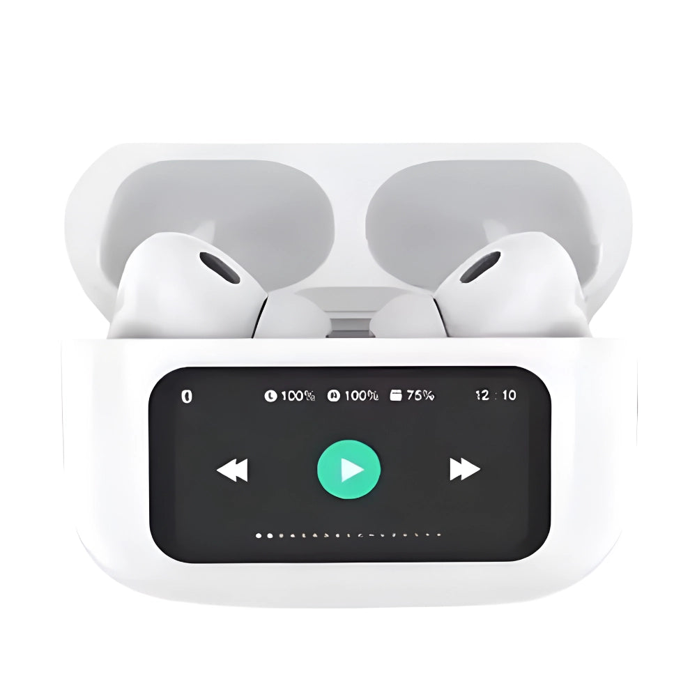 A9 Pro High Quality Sound, ENC Noise Reduction Wireless AirPods With Smart Touch Screen Control