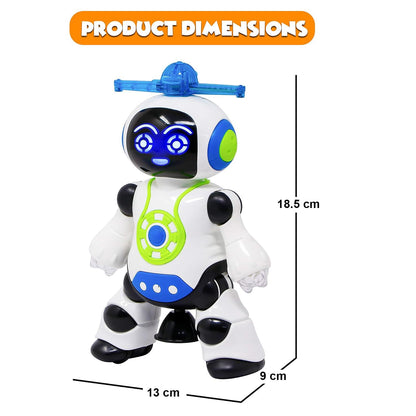 Dancing Robot Toy for Kids with Flashing Lights and Musical Sounds - Real Moving Action