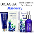 Pack Of 2 BIOAQUA Blueberry SET Facial Cleanser & Face Serum