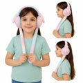Cute Rabbit Earmuffs for Girls – Soft Plush Winter Ear Warmers