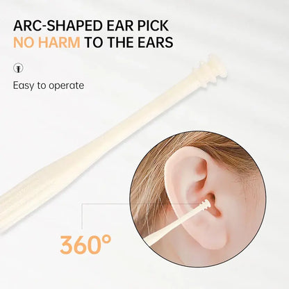 2 Pcs Nasal Manual Nose Hair Trimmer Set 360 Rotating Safe Painless Nasal Hair Remover