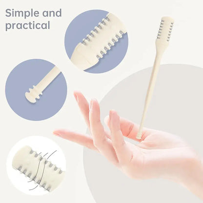 2 Pcs Nasal Manual Nose Hair Trimmer Set 360 Rotating Safe Painless Nasal Hair Remover