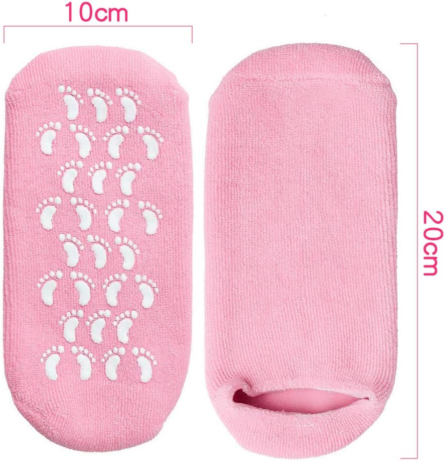 1 Pairs of Gel Socks - Soft Moisturising Socks, Gel Socks, Spa Socks, Super Soft Spa Socks with Gel, Moisturising Socks, Can be Used for Cracked Skin