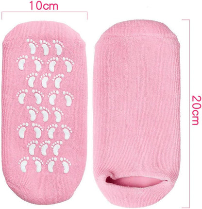 1 Pairs of Gel Socks - Soft Moisturising Socks, Gel Socks, Spa Socks, Super Soft Spa Socks with Gel, Moisturising Socks, Can be Used for Cracked Skin